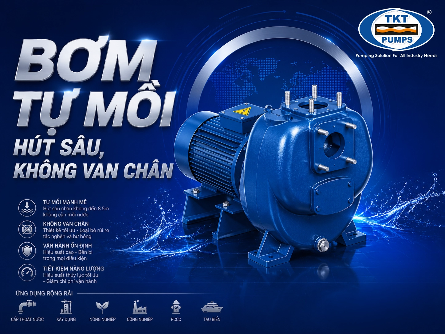 Ảnh hero: bơm tự mồi Viesse RB / RW (vùng graphic design)